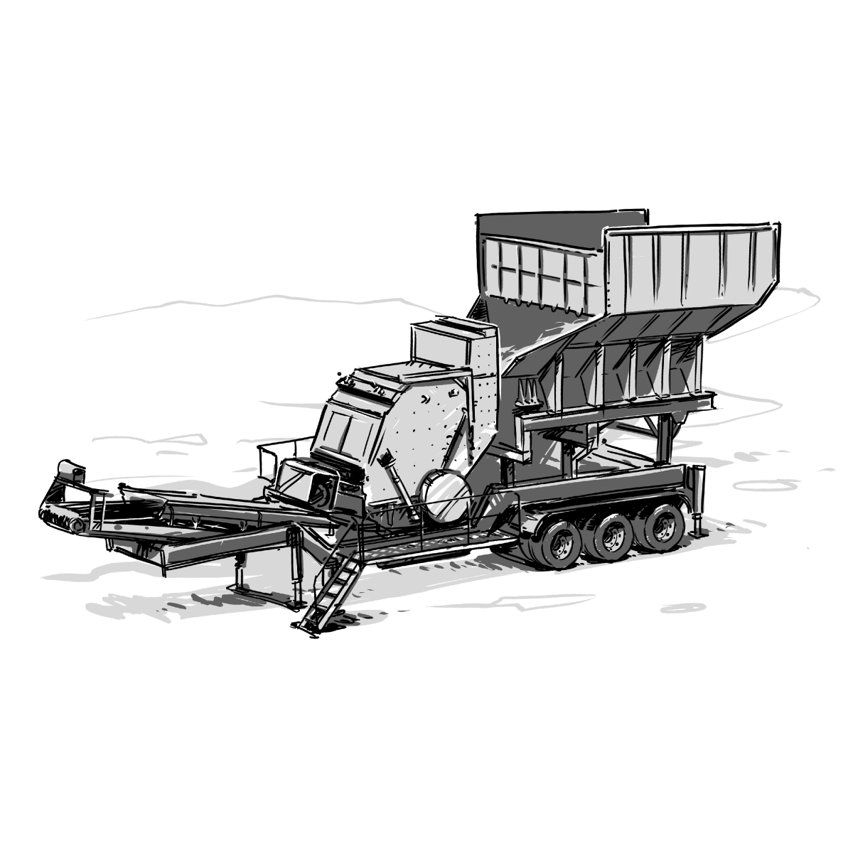 Mobil Darbeli Kırıcı Tesisi